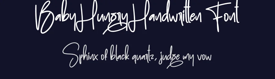Baby Hungry Handwritten Font by creativeletter — Script Handwritten Font — thumbnail 2