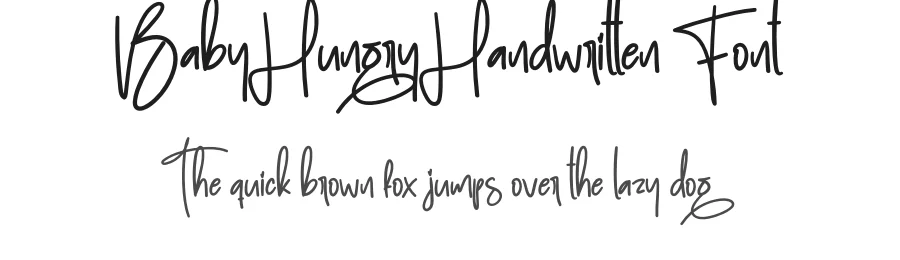 Baby Hungry Handwritten Font by creativeletter — Script Handwritten Font