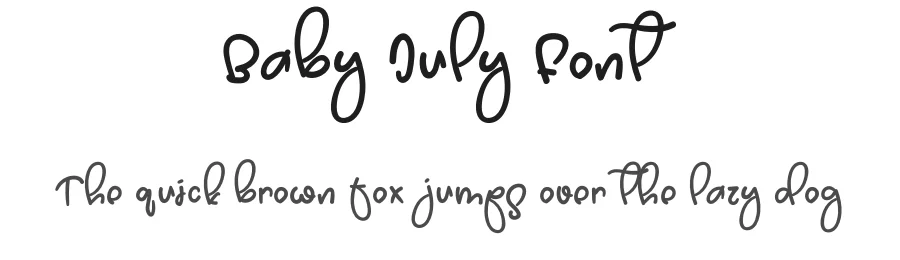 Baby July Font by levincreative — Script Handwritten Font