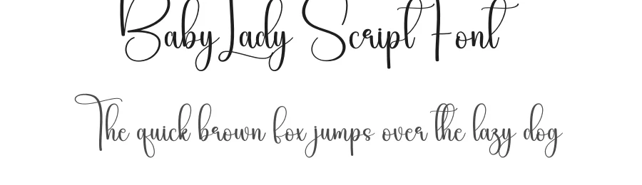 Baby Lady Script Font by creativeletter — Script Handwritten Font