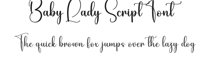 Baby Lady Script Font by creativeletter — Script Handwritten Font