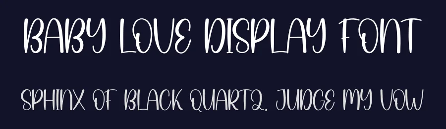 Baby Love Display Font by creativeletter — Display Font — thumbnail 2