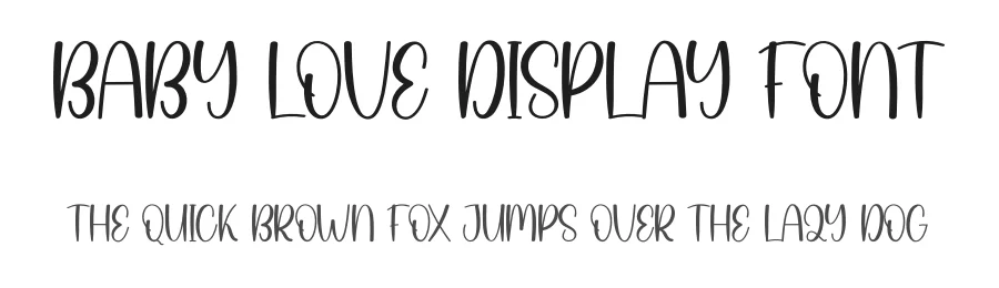 Baby Love Display Font by creativeletter — Display Font
