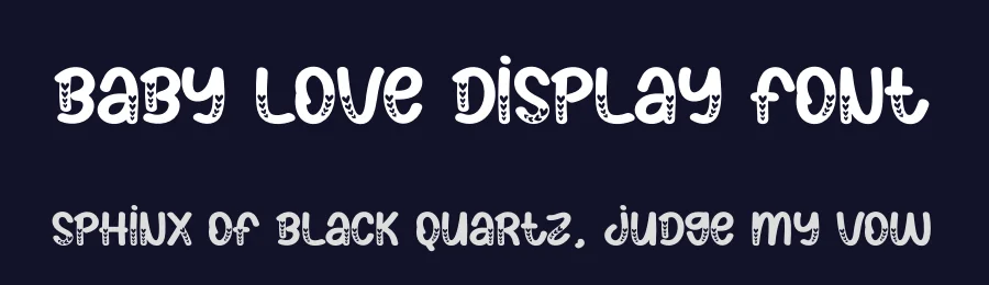 Baby Love Display Font by creativeletter — Display Font — thumbnail 2