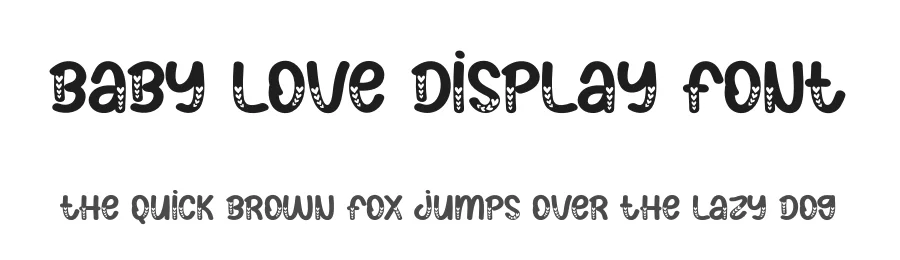 Baby Love Display Font by creativeletter — Display Font