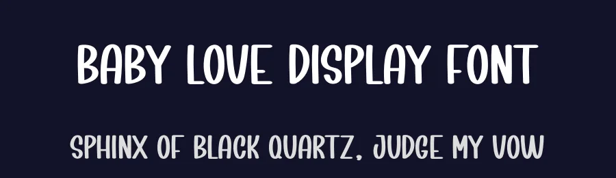Baby Love Display Font by creativeletter — Display Font — thumbnail 2