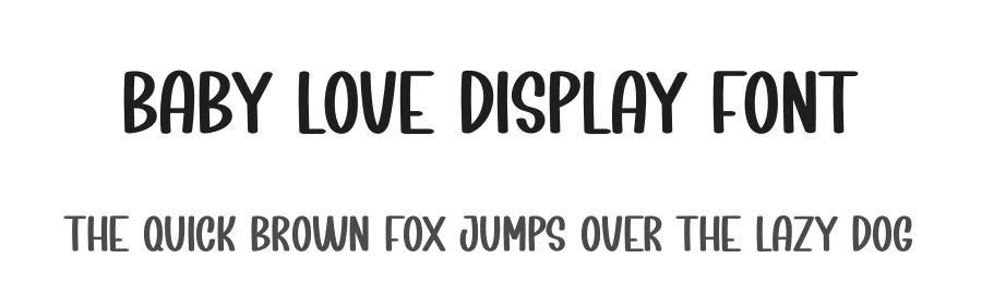 Baby Love Display Font by creativeletter — Display Font