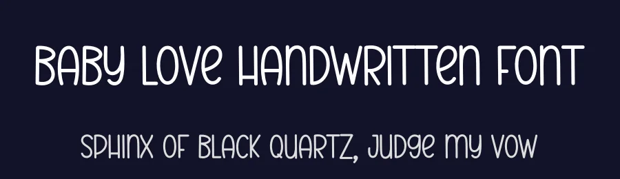 Baby Love Handwritten Font by andikastudio — Display Font — thumbnail 2