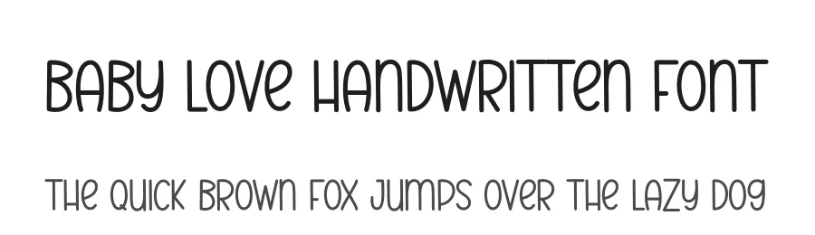 Baby Love Handwritten Font by andikastudio — Display Font