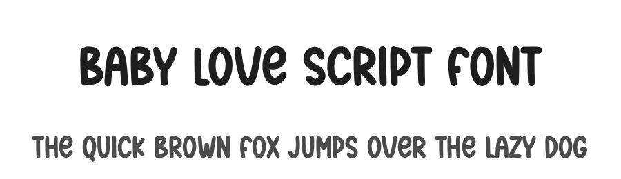Baby Love Script Font by andikastudio โ Display Font