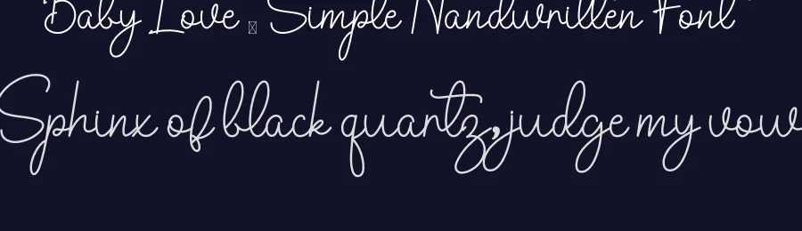 Baby Love – Simple Handwritten Font by inermediaSTUDIO — Script Handwritten Font — thumbnail 2