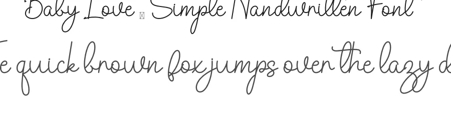 Baby Love – Simple Handwritten Font by inermediaSTUDIO — Script Handwritten Font