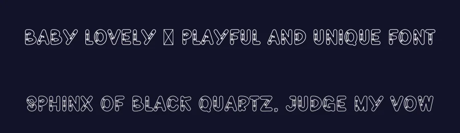 Baby Lovely – Playful And Unique Font by freshtypeink — Display Font — thumbnail 2