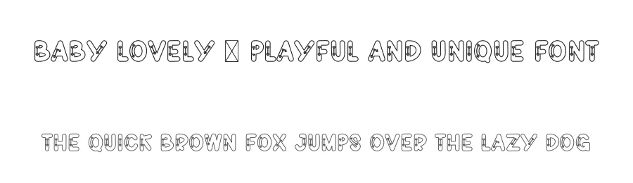Baby Lovely – Playful And Unique Font by freshtypeink — Display Font