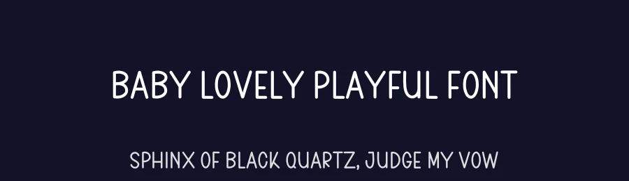 Baby Lovely Playful Font by freshtypeink — Display Font — thumbnail 2