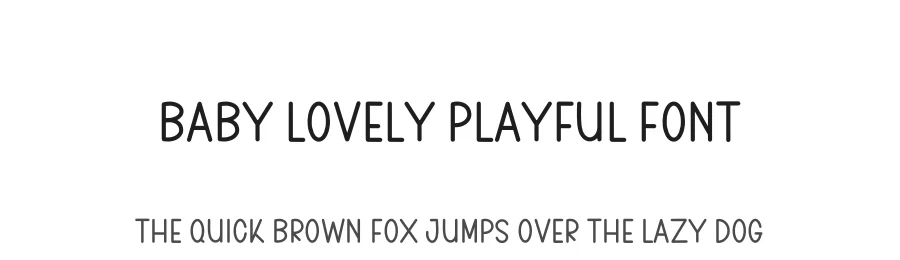 Baby Lovely Playful Font by freshtypeink — Display Font