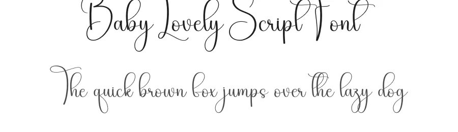 Baby Lovely Script Font by creativeletter — Script Handwritten Font