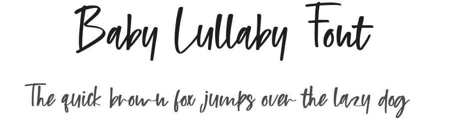 Baby Lullaby Font by pentagonistudio — Script Handwritten Font