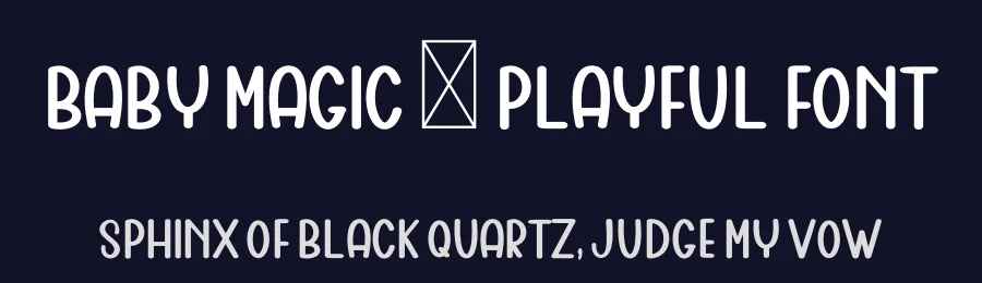 Baby Magic – Playful Font by freshtypeink — Display Font — thumbnail 2