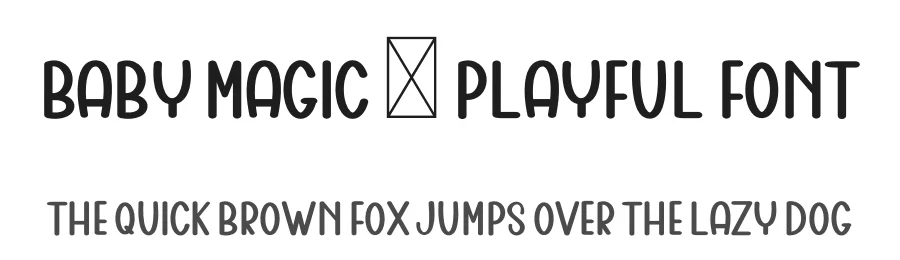 Baby Magic – Playful Font by freshtypeink — Display Font