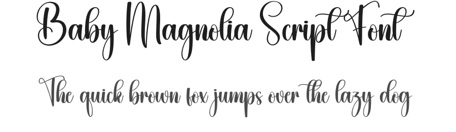 Baby Magnolia Script Font by creativeletter — Script Handwritten Font