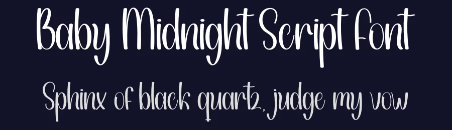 Baby Midnight Script Font by creativeletter — Script Handwritten Font — thumbnail 2