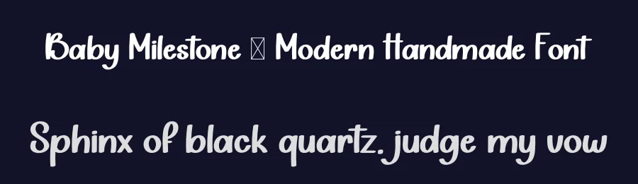 Baby Milestone – Modern Handmade Font by inermediaSTUDIO — Display Font — thumbnail 2