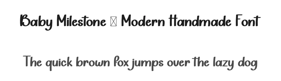 Baby Milestone – Modern Handmade Font by inermediaSTUDIO — Display Font