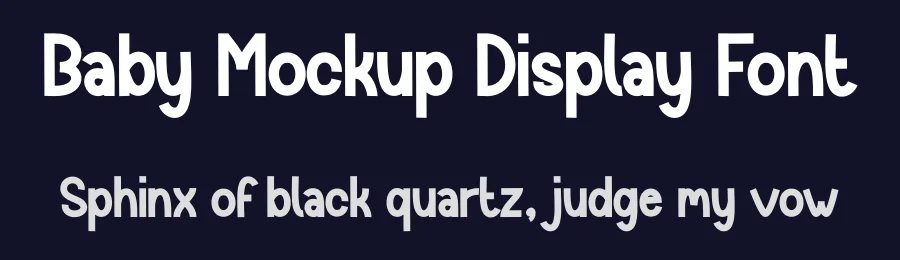 Baby Mockup Display Font by andikastudio — Display Font — thumbnail 2