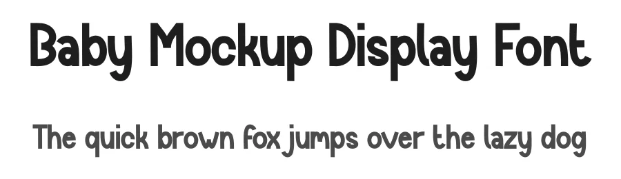 Baby Mockup Display Font by andikastudio — Display Font
