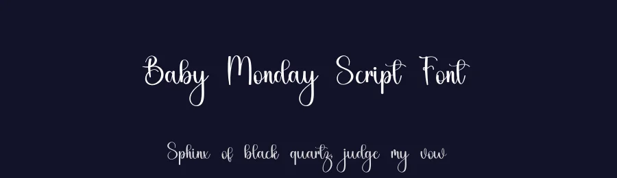 Baby Monday Script Font by freshtypeink — Script Handwritten Font — thumbnail 2