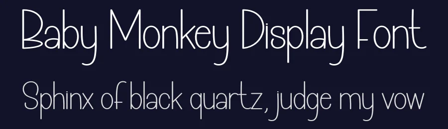 Baby Monkey Display Font by creativeletter — Display Font — thumbnail 2