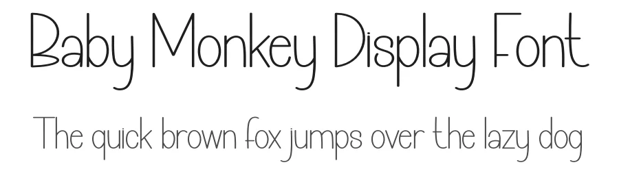 Baby Monkey Display Font by creativeletter — Display Font