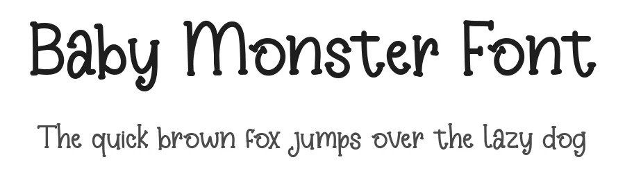 Baby Monster Font by bearydsgn โ Serif Font