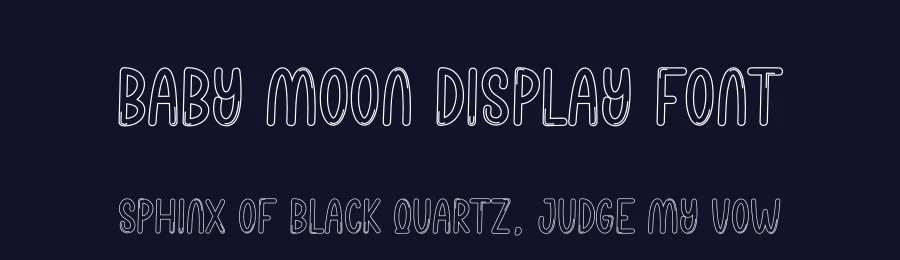 Baby Moon Display Font by andikastudio — Display Font — thumbnail 2