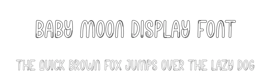 Baby Moon Display Font by andikastudio — Display Font