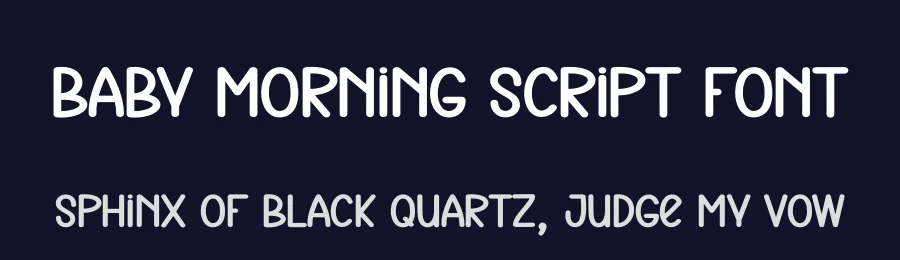 Baby Morning Script Font by creativeletter — Display Font — thumbnail 2