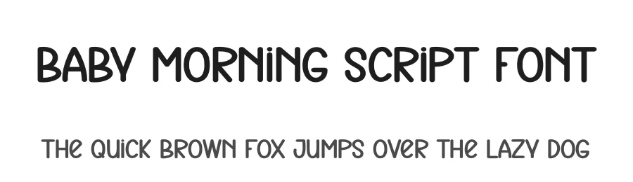 Baby Morning Script Font by creativeletter — Display Font