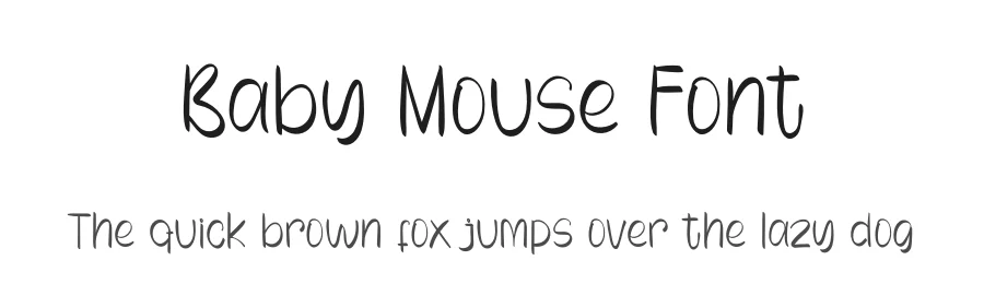 Baby Mouse Font by inermediaSTUDIO — Display Font