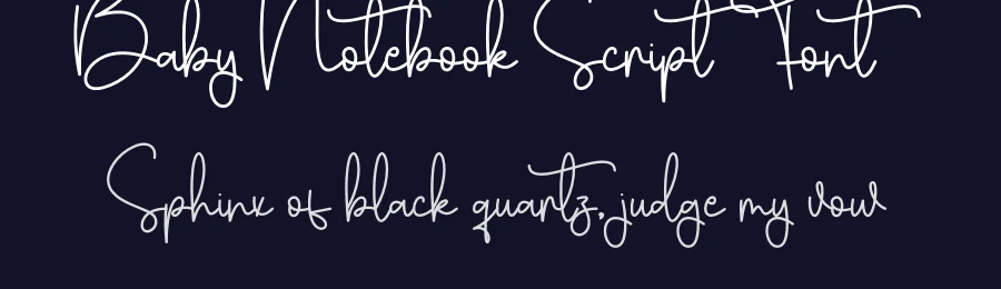 Baby Notebook Script Font by creativeletter — Script Handwritten Font — thumbnail 2