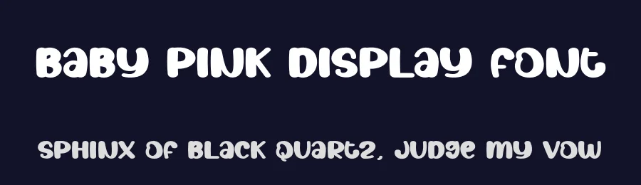 Baby Pink Display Font by creativeletter — Display Font — thumbnail 2