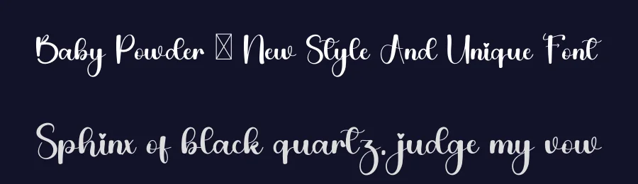 Baby Powder – New Style And Unique Font by inermediaSTUDIO — Script Handwritten Font — thumbnail 2