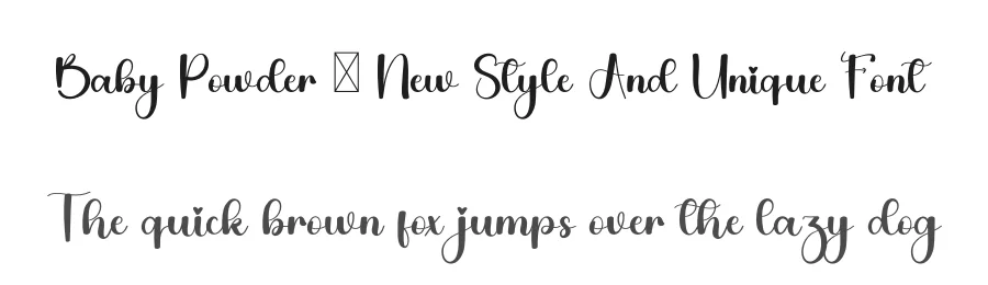 Baby Powder – New Style And Unique Font by inermediaSTUDIO — Script Handwritten Font