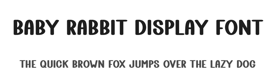 Baby Rabbit Display Font by freshtypeink — Display Font
