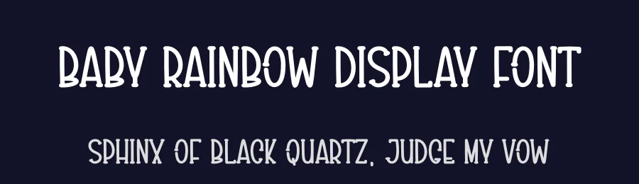 Baby Rainbow Display Font by creativeletter — Display Font — thumbnail 2