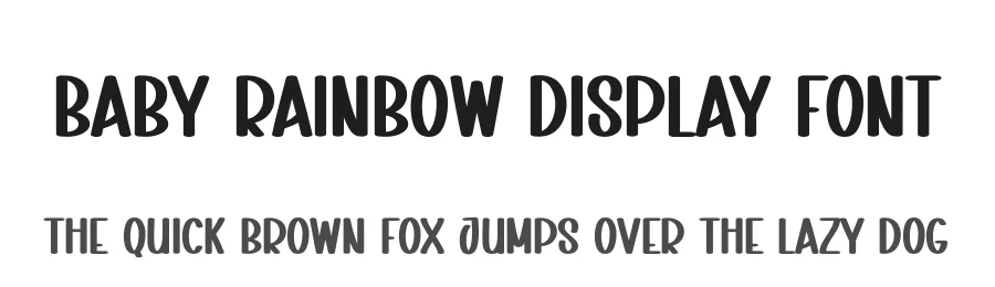 Baby Rainbow Display Font by creativeletter — Display Font