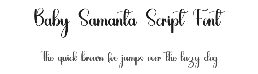 Baby Samanta Script Font by inermediaSTUDIO — Script Handwritten Font
