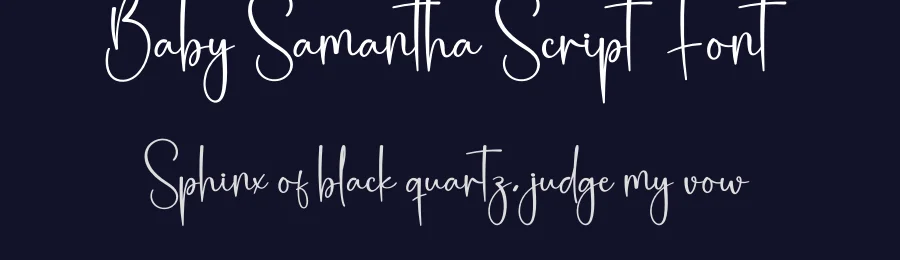 Baby Samantha Script Font by creativeletter — Script Handwritten Font — thumbnail 2