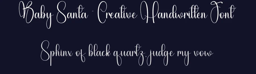 Baby Santa – Creative Handwritten Font by creativeletter — Script Handwritten Font — thumbnail 2