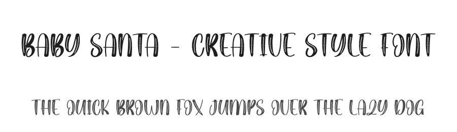 Baby Santa – Creative Style Font by creativeletter — Display Font